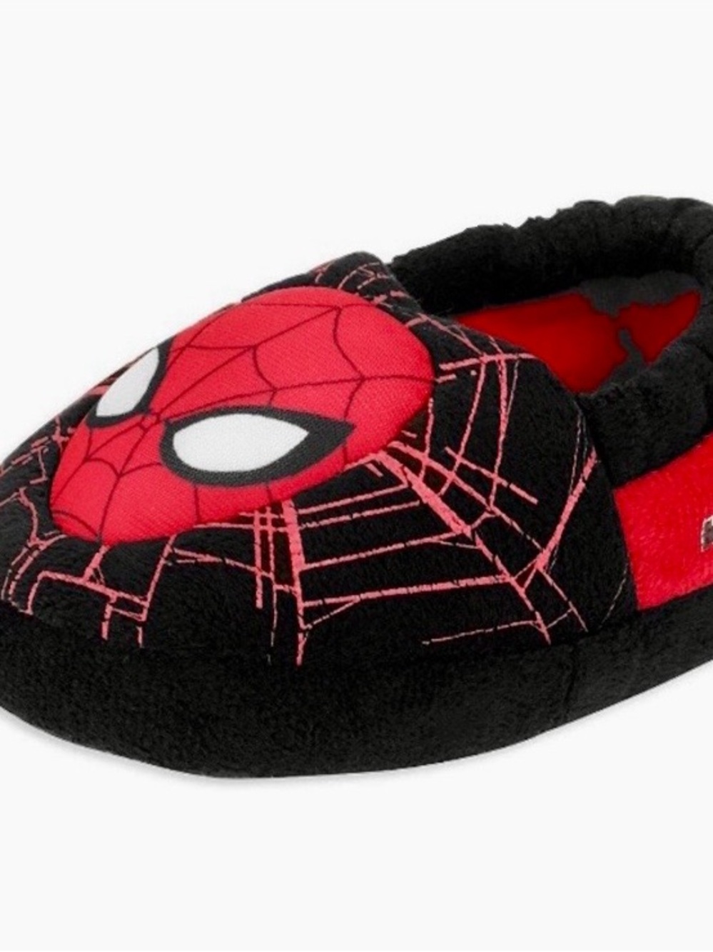 NWT ULTIMATE SPIDER-MAN Toddler Boys Plush Slippers Small 5-6